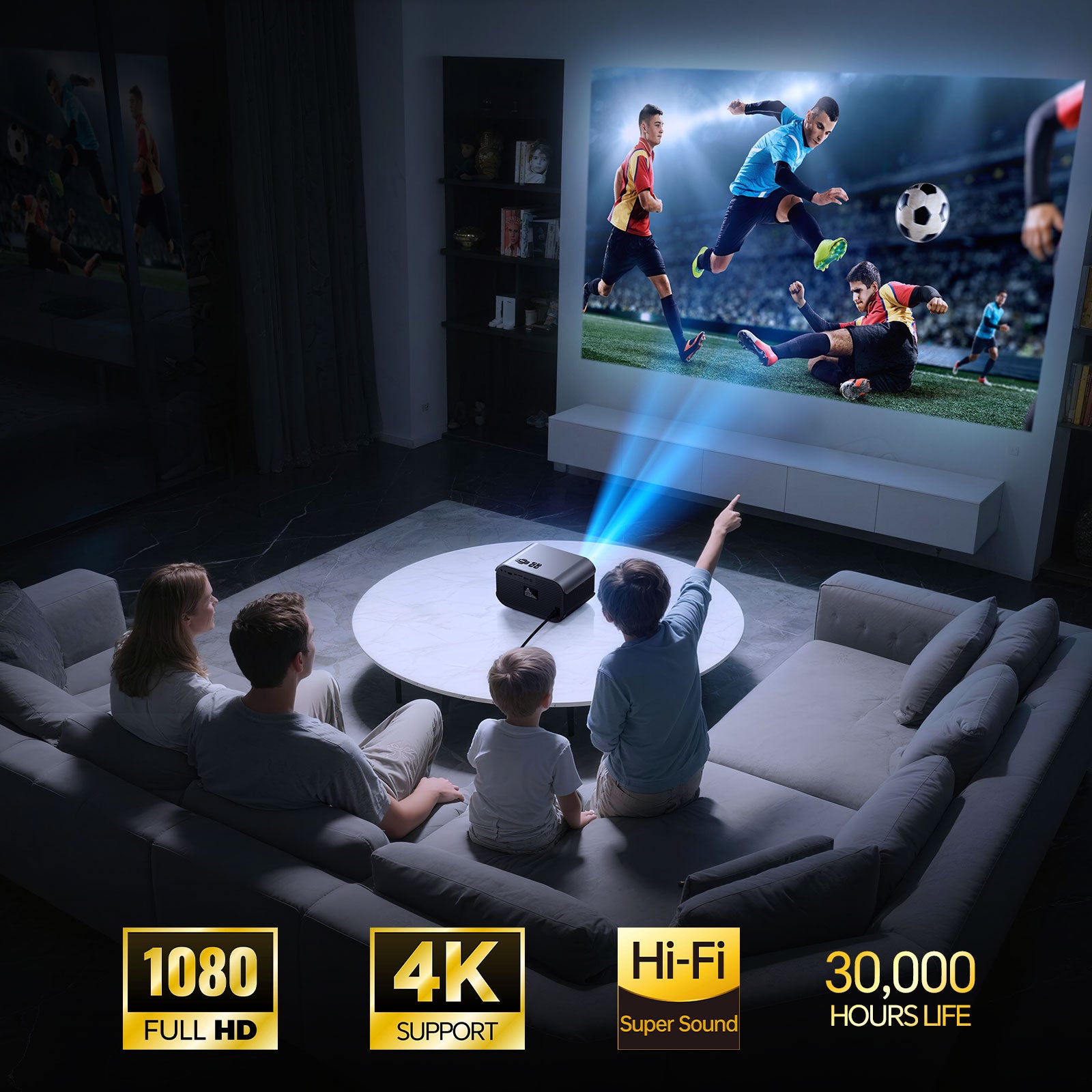 Projector VF340 1920*1080P 3600lumens(360Ansi)