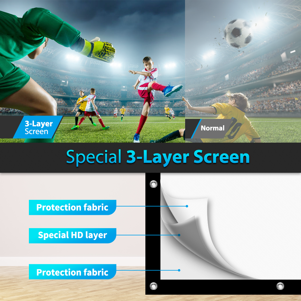 Projector Screen 120-Inch Wall hanging