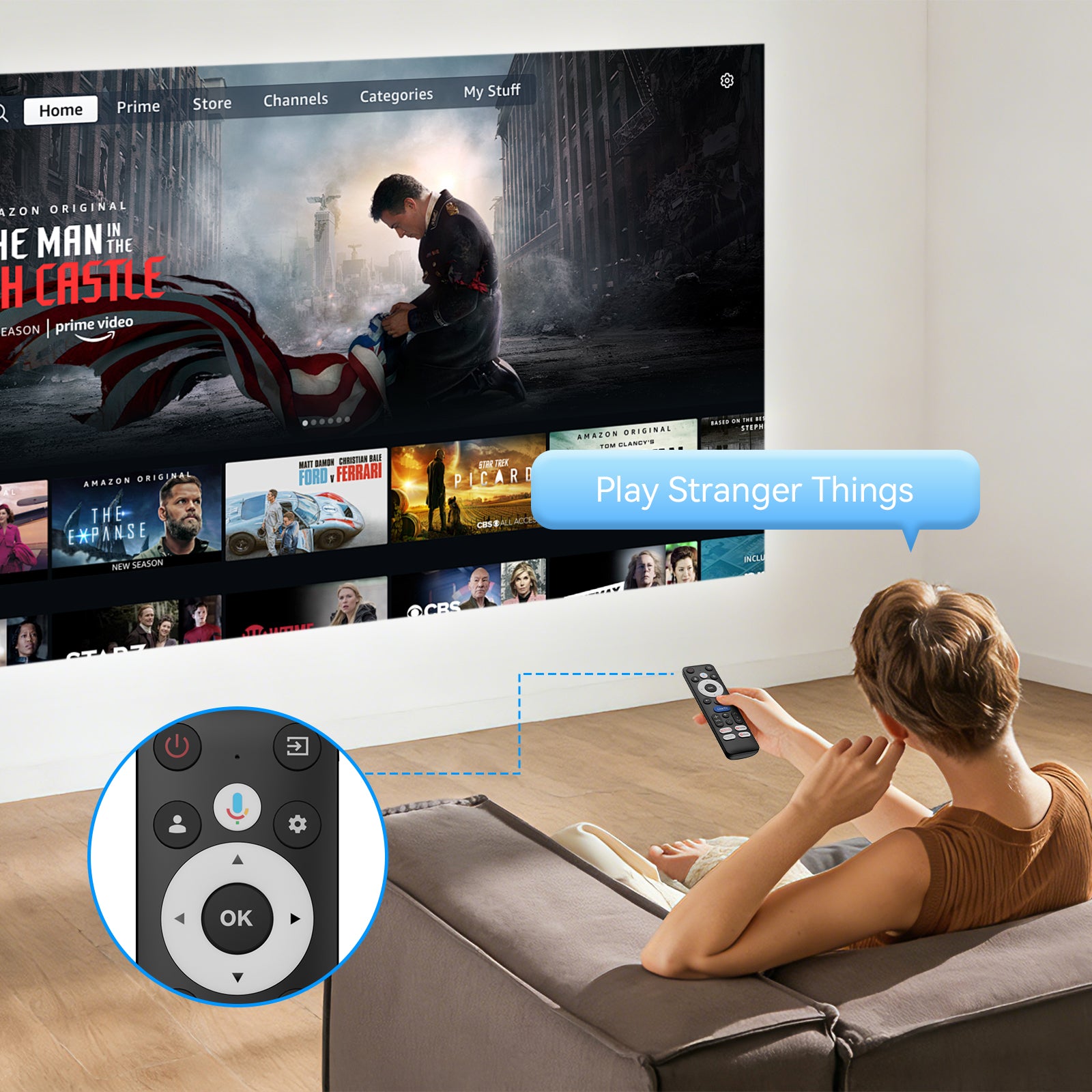 VAMVO VF340 - GOOGLE TV 5.0 PROJECTOR