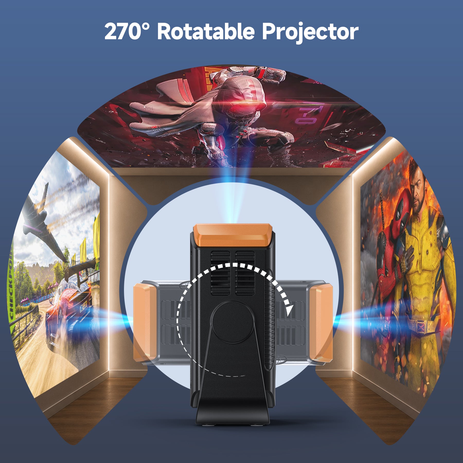 Projector VF250 1280*720P 1500lumens(120Ansi)