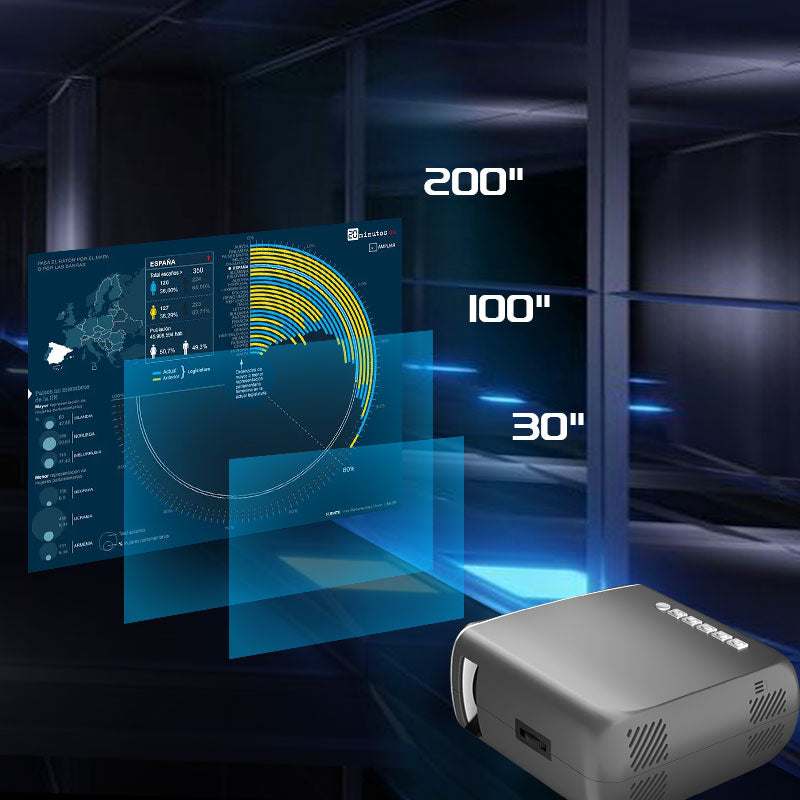 Projector VF370 1280*720P 2000lumens(200Ansi)