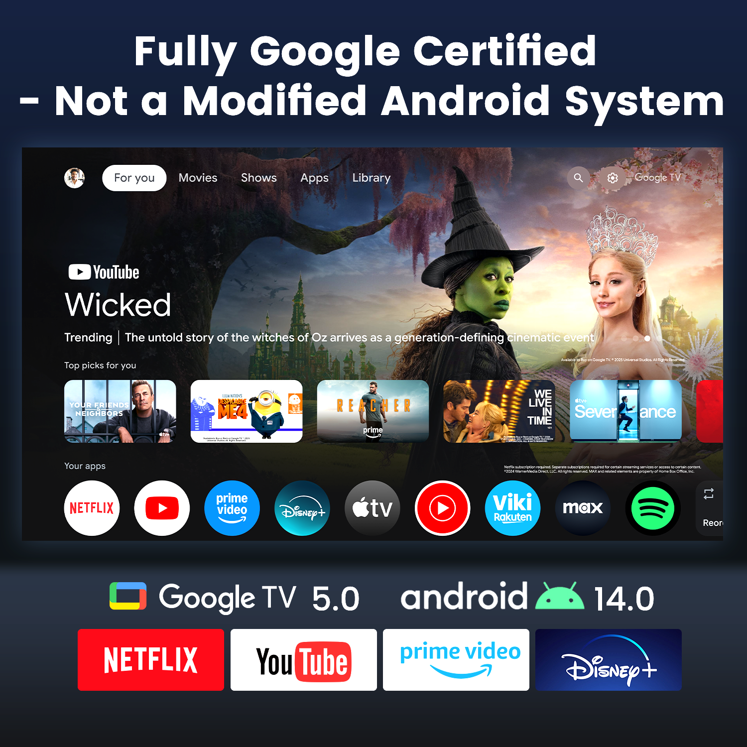 VAMVO Y2 - FIRST RELEASE OF GOOGLE TV 5.0 PROJECTOR