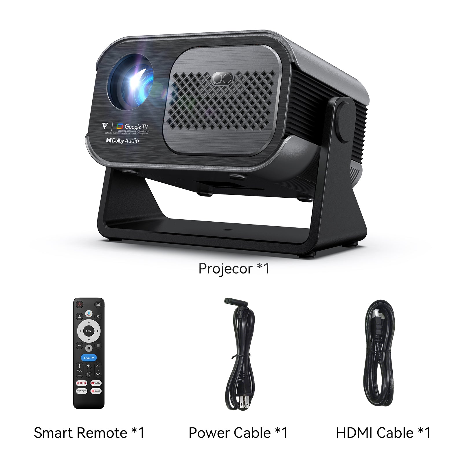 VAMVO VF340 - GOOGLE TV 5.0 PROJECTOR