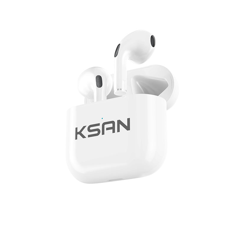 KSAN Wireless Earbuds,Bluetooth 5.3 Headphones in Ear with Charging Case,ENC Noise Cancelling Mic,HiFi Stereo Sound,IPX8 Waterproof Earphones,36H Playtime,Touch Control Wireless Headphones for iOS Android