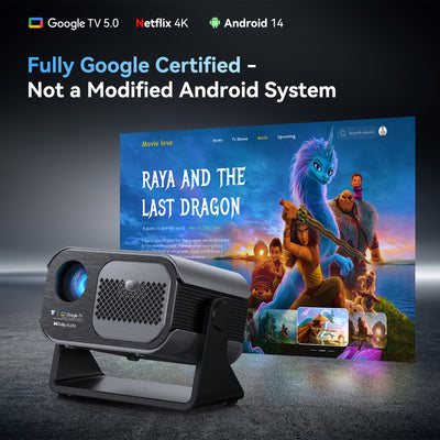 VAMVO VF340 - GOOGLE TV 5.0 PROJECTOR