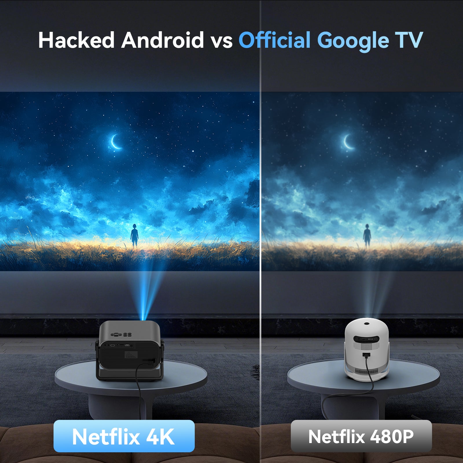 VAMVO  VF340 - GOOGLE  TV 5.0 PROJECTOR