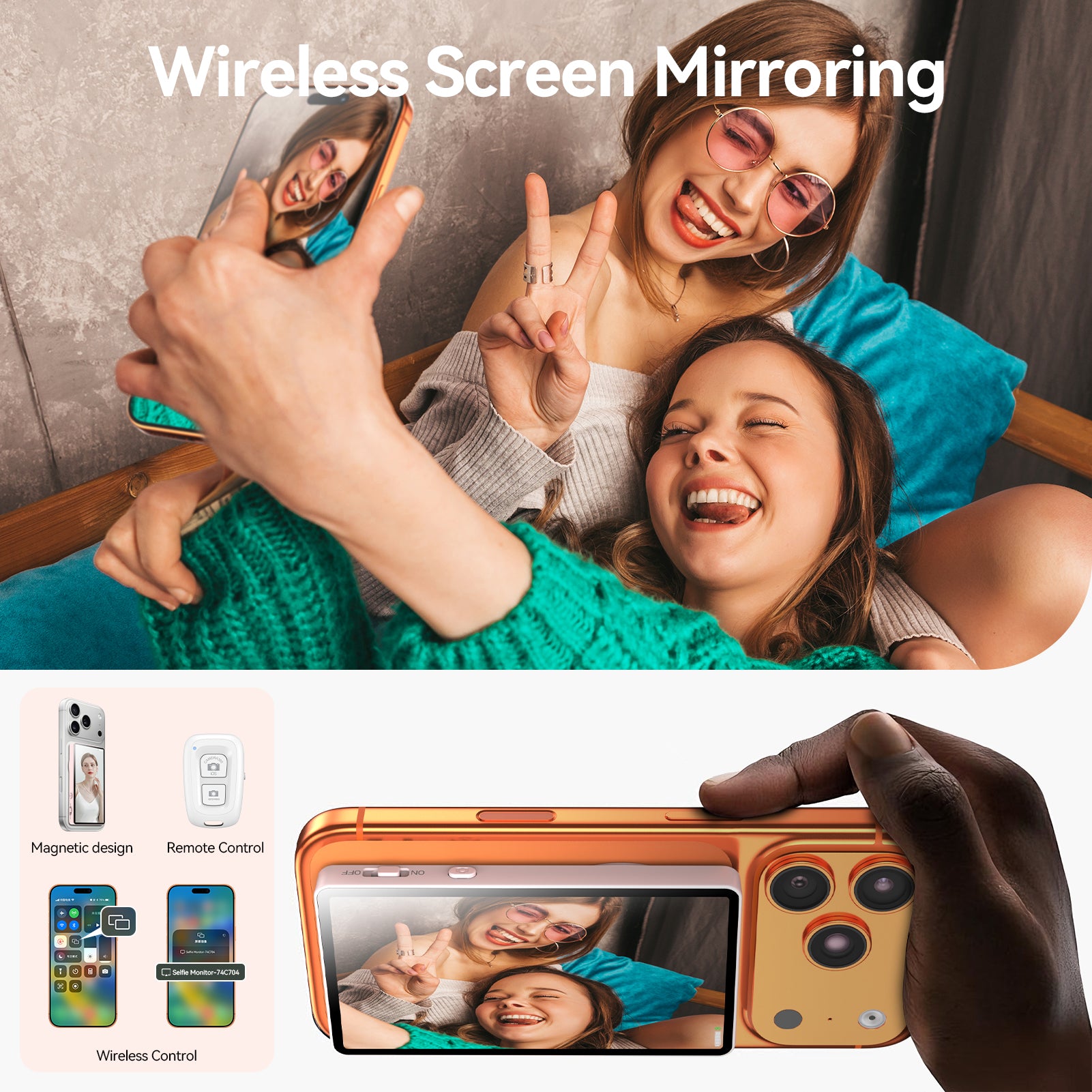 Vamvo Selfie Monitor Screen (Pink)