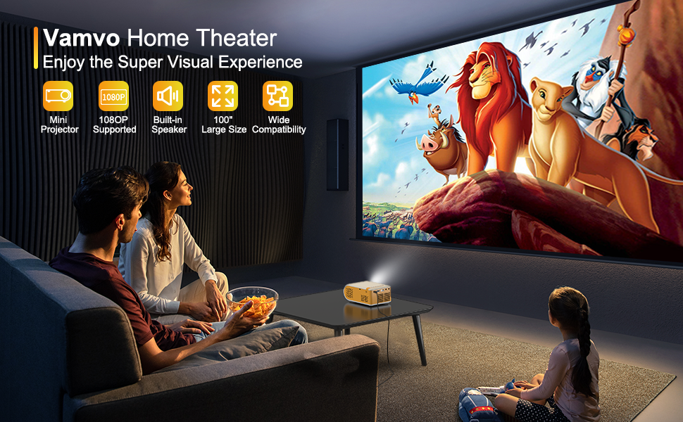 Projector VF210  800*480P  1000lumens(60Ansi)