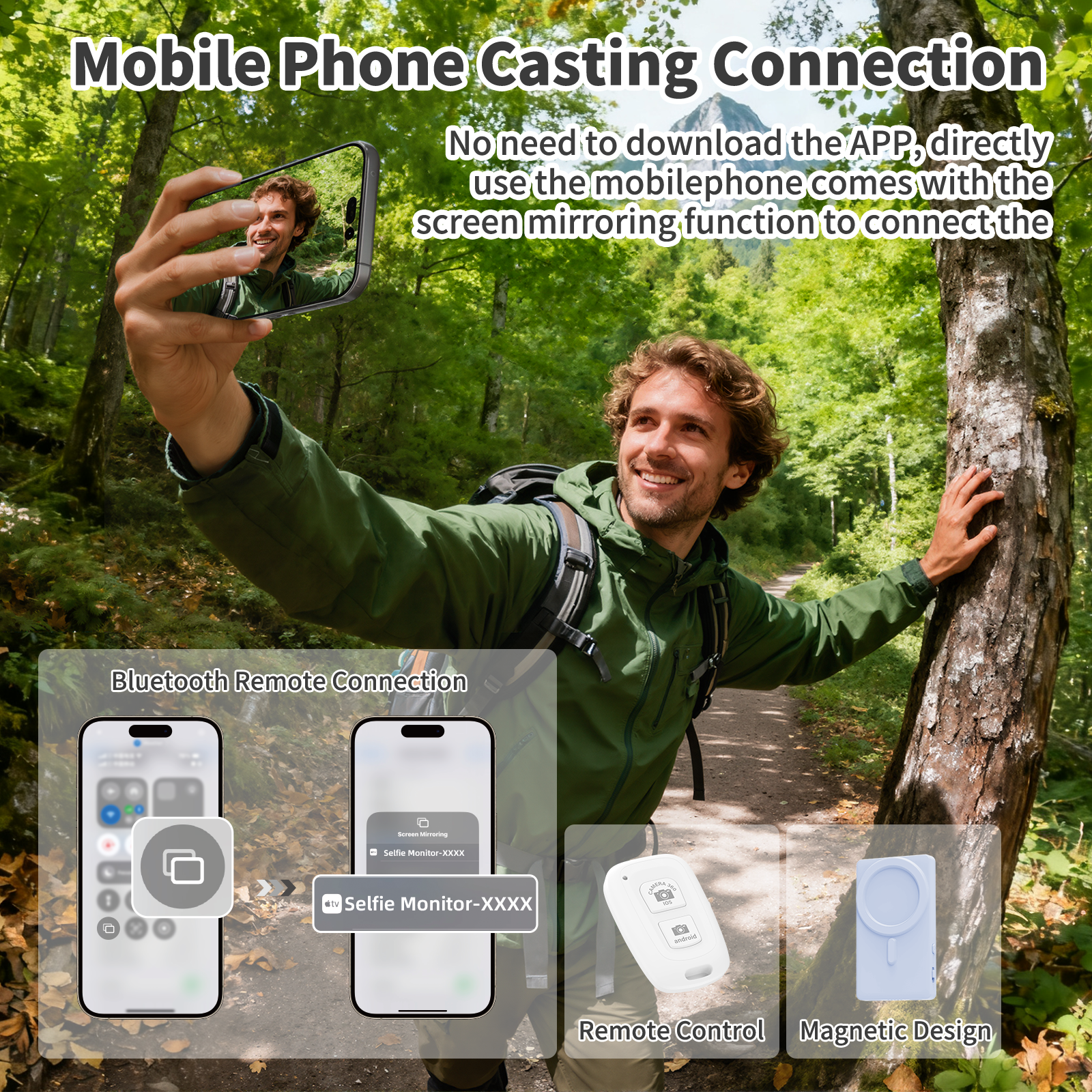 Vamvo Selfie Monitor Screen (Purple)