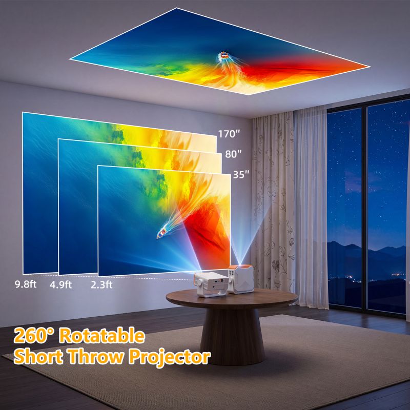 Projector VF250 1280*720P 1500lumens(120Ansi)