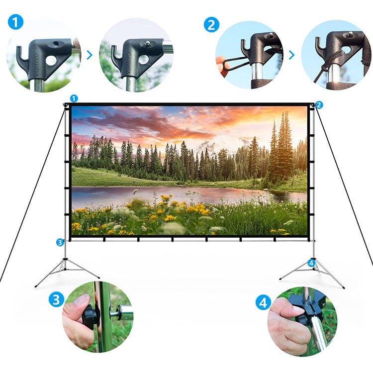 Vamvo Portable Projector Screen 100 inch