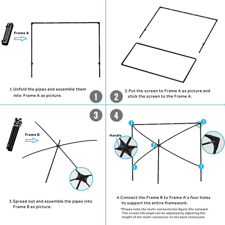 Projector Screen- 80 inch